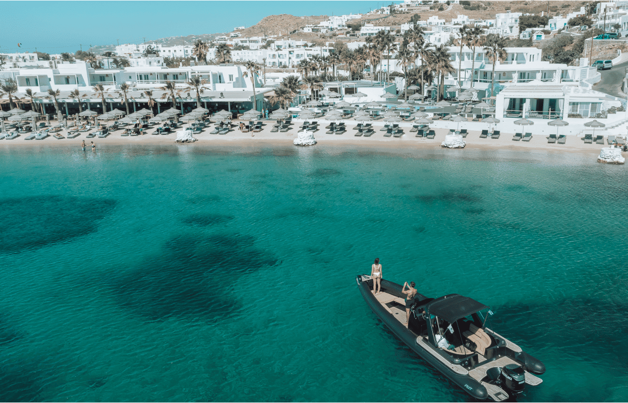 Mykonos Blanc infinity pool Agios Ioannis beach — photo 4